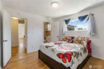 Primary bedroom with bathroom