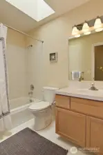 Main floor sky-lit bathroom.