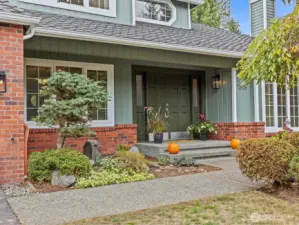 You'll notice the freshly painted exterior as you approach this grand home.