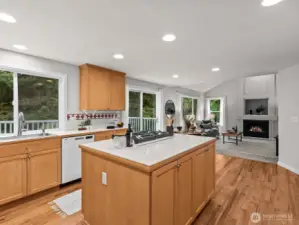 The openness of the main floor creates a great flow.