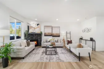 Spacious living room