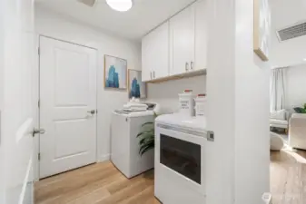 Laundry room upstairs! Washer & dryer stay!