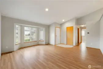 Large living room with lots of available light