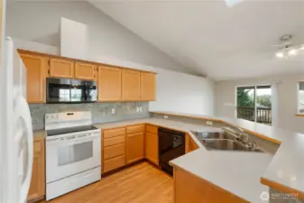 Enjoy entertaining in spacious kitchen