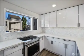 Kitchen w/ ample Counter space and window