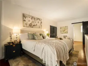 Fresh paint gives this room a bright and serene feel.