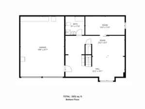 Lower floor floorplan
