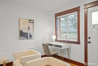 Room for a desk for days you work from home