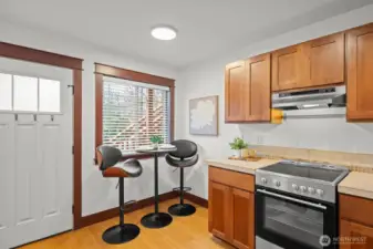 New range and the perfect eating area to watch the world go by