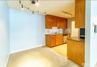 Separate dining area