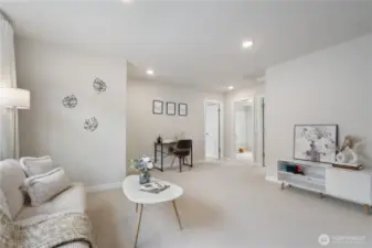 Additional flexible living space or loft area, perfect for a home office ,media room, kids play area, home theater or home gym area. You name it!