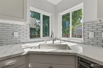 Tile backsplash