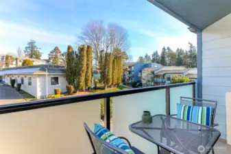 Patio area with a view to the courtyard