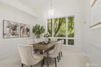 Elegant entertaining area.
