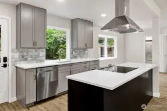 All brand new stainless appliances.