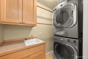 Main level laundry.