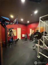 Heated gym.