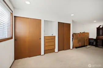 Primary #2 with double closets and built ins!