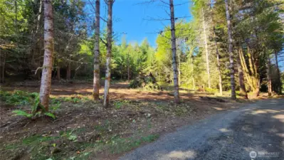 Building site has been cleared.