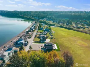 A rare opportunity to own a masterpiece in this coveted Camano Beach setting