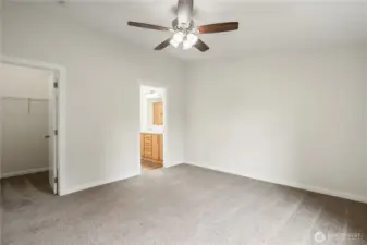 Primary Bedroom with entrance to 1st Walk in Closet