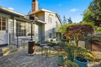 View of the house from the backyard