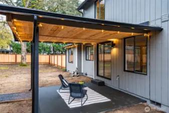 welcoming covered patio
