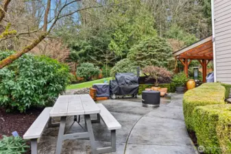 Expanded patio space with room for all your entertaining needs