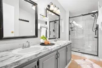 Gorgeous primary bathroom