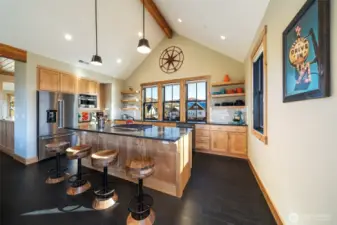 Kitchen with stainless appliances