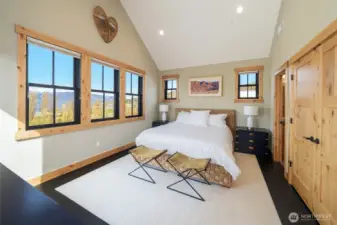 Primary suite on upper floor