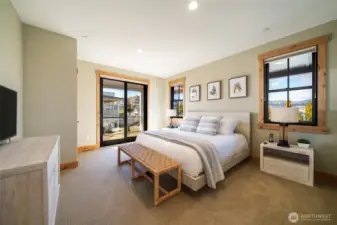 Bedroom three with deck access