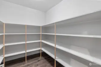 Very large pantry off of the kitchen.