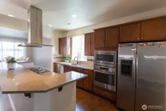 Stainless steel appliances & gas range