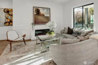 Electric Fireplace; TV/Internet hookups