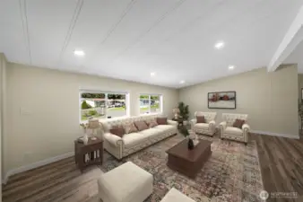 Living room - Virtually Staged