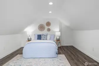 Loft in primary bedroom