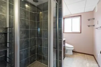 Downstairs 3/4 bathroom.