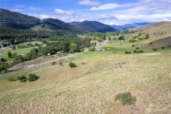 View looking up Twisp River Valley.