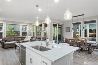 Floor to Ceiling Windows w/ Motorized Blinds