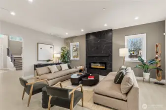 Very open great room, tons of light!