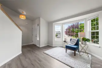 Beautiful Formal living with bay window!