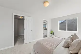 Large walk in closet in Primary