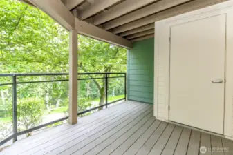 Outdoor storage closet for those items you only need so often.