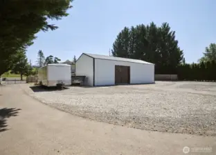 Back side of shop - drive through parking