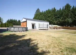 Huge fenced backyard with chicken coop - dog run