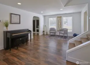 Living room leads to the Den/Office