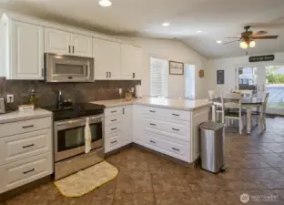 Kitchen and dining room