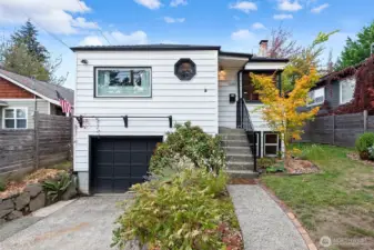 Long driveway provides extra off street parking.