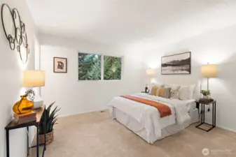 Primary bedroom with private bathroom.